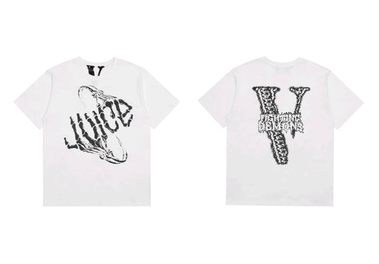 Vlone x Juice WRLD "Fighting Demons" Graphic T-Shirt - White