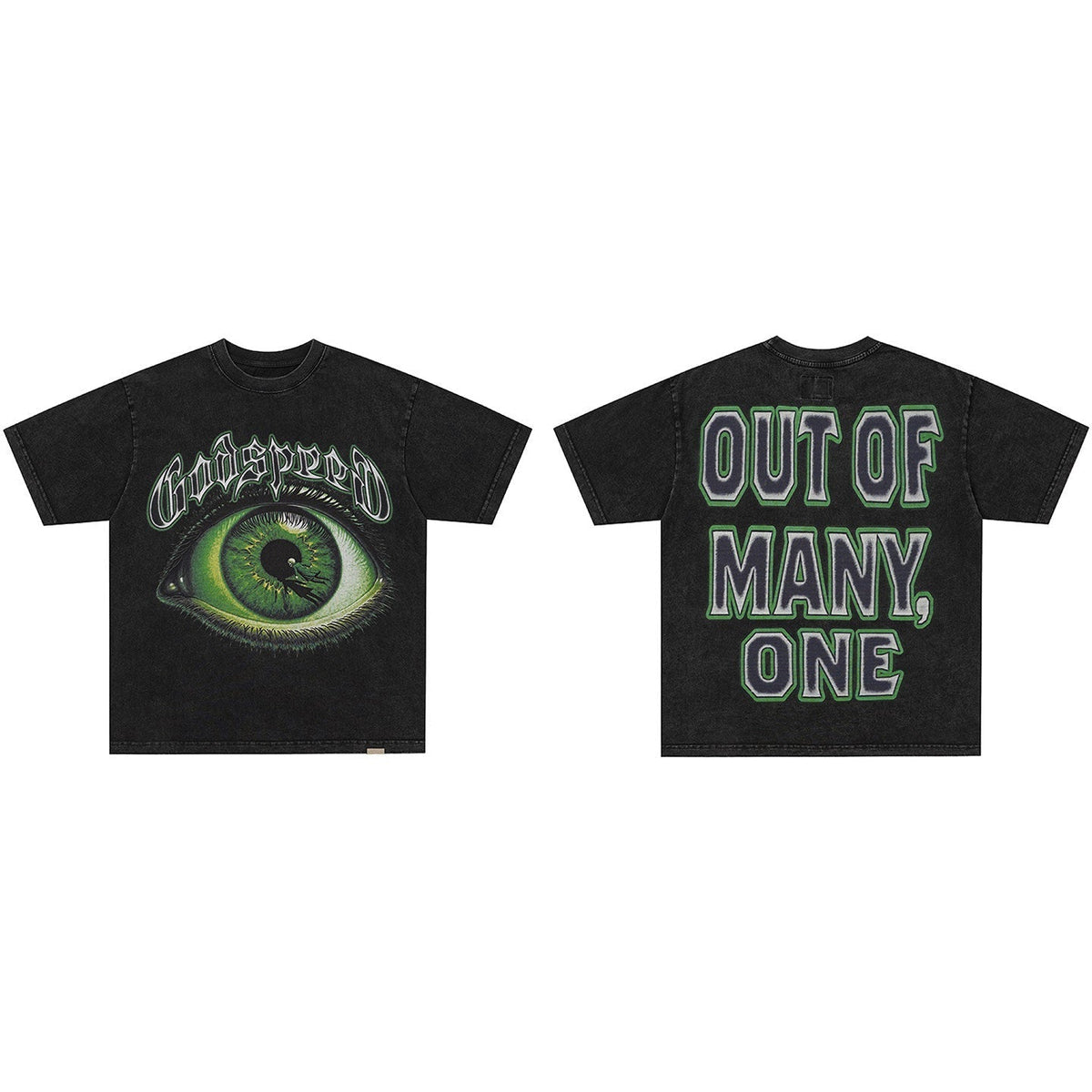 GodSpeed Green Eye Washed T-Shirt